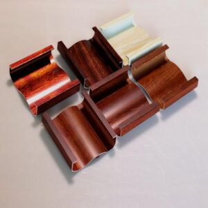 Wood grain aluminium profile